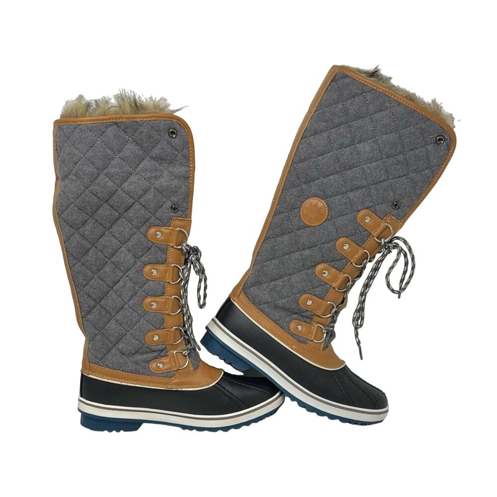 GLOBAL WIN-Women’s Size 8 Wheat Gray Boots